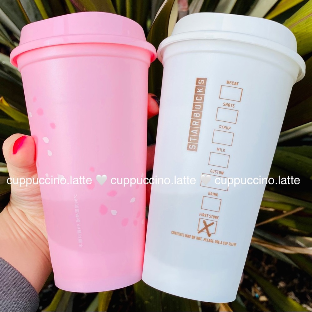 🌸LAST SET🌸Starbucks Pink Sakura Petals & Pike Place Original Hot Cup - Picture 2 of 13